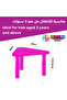Adjustable Height Kids Plastic Table, Triangular Activity Study Table for Kindergarten Playroom - 4