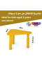 Adjustable Height Kids Plastic Table, Triangular Activity Study Table for Kindergarten Playroom - 4