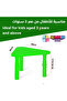 Adjustable Height Kids Plastic Table, Triangular Activity Study Table for Kindergarten Playroom - 4