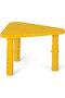 Adjustable Height Kids Plastic Table, Triangular Activity Study Table for Kindergarten Playroom
