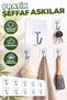 Ultra Strong Adhesive Wall Hanger Transparent Wall Hanger with Suction Cup Adhesive Hook 4 Pieces - 5