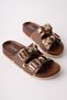 Nyssa Double Buckle Daily Women's Slippers with Butterfly Accessories - 6