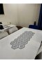 French Lace Luxury Tulle Guipure Stylish Single Silvery Runner 40X110 cm
