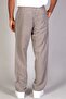 Men's Super Comfortable Tencel Fabric Gray Baggy Trousers with Elastic Waist - 3