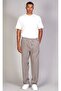 Men's Super Comfortable Tencel Fabric Gray Baggy Trousers with Elastic Waist