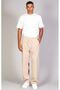 Men's Super Comfortable Tencel Fabric Beige Baggy Trousers with Elastic Waist - 5