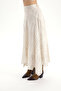 Peigi Striped Beige Midi Skirt - 4