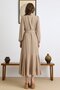 Skirt Flared Self-Adjusting Patterned Dress Kamel 9443-E - 8