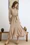 Skirt Flared Self-Adjusting Patterned Dress Kamel 9443-E - 2