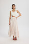Peigi Striped Fragmented Lilac Midi Skirt - 6