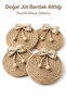 Wicker Coasters – Table Accessory with Wooden Beads