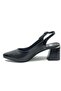 Ugrap Genuine Leather Heeled Women's Classic Shoes Black - 4