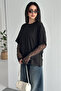 Lace Sleeve T-Shirt – Black Elegance Tee 2689 - 3
