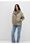 Water Repellent K Hooded Khaki Jacket 1110348-71818 - 2