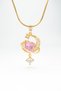 Heart Moon Star Women's Necklace with Zircon Decoration, Crystal Stone |   Snake Chain 🇹 🇷