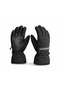 XL Wide Fit Fur Lined Zippered Hidden Wallet Motorcycle Gloves-Water Wind Resistant - 3