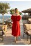 Ruffle Collar Chiffon Dress - 2