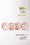 Confetti Red Real Gold Gilded Polka Dot 4-Piece Porcelain Cake Plate 20 cm