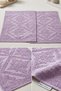 Set of 2 100% Cotton Luxury Jacquard Bath Foot Towels 50X70 cm - 5
