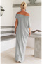Women's Off-Shoulder Relaxed Fit Comfortable Summer Maxi Dress – K11 241 - 2