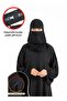 نقاب نسائي قابل للتعديل مع مشبك، غطاء وجه إسلامي مريح ومحتشم مع مطاط