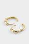 Reis X Defacto 2'Li Gold Earrings G4179Axns - 3