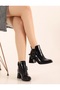 Women's Croco Patent Leather Leather Stylish, Comfortable, Daily Boots - 4