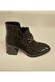 Women's Croco Patent Leather Leather Stylish, Comfortable, Daily Boots
