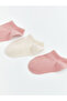Alita City Pink Plain 3-Pack Girls' Booties Socks with a Difference - 2