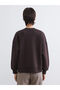 Crew Neck Oversize Women's Sweatshirt - 4