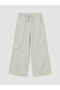 Nevavm Girls' Cargo Pants with Elastic Waist and Pockets