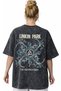 Linkin Park Rock Metal Music Band Back Printed Unisex Oversized Vintage Washed T-Shirt - 3