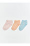Alita City Pink Printed 3-Pack Girls' Bootie Socks with a Difference