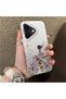 iPhone 17 Compatible Hard Acrylic Back Silicone Edge Lens Protection Case Stylish Print Patterns - 2