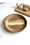Akasya Luxury Bowl 25X4 cm Presentation Bowl Decorative Bowl Salad Bowl Wooden Bowl