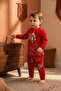 100% Cotton Piece Baby & Kids Pajama Set S. Teddy Bear Red - 3