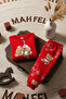 100% Cotton Piece Baby & Kids Pajama Set S. Teddy Bear Red - 4