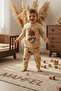 100% Cotton Cotton Piece Bear with Hat Printed Baby&Child Pajama Set Cream - 4