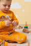 100% Cotton Piece Baby & Kids Pajama Set S. Teddy Bear Mustard - 6