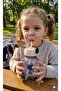 Kids Water Bottle 750ML Leak-Resistant Drinking Bottle with Straw Lid and Carry Strap-Black - 2