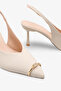 Nonba Women's Accessory Heeled Shoes - Nubuck Leather - 3