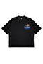 Unisex Civil Regime Flame Baby Text Logo Front Printed Oversize Thick Fabric Comfortable Cut Cotton T-Shirt - 3