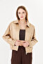 Women's coat satin elastic waist women's coat