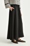 Elastic Waist Lyocell Basic Skirt Black - 3
