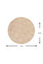 Leather American Placemat / 1 Piece / Supla / Placemats / 34X34 Round - 2