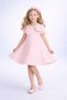 Pamina Girl's Powder Pink Pearl Detailed Bow Evening Dress – Stylish Special Occasion Model for 3-7 Years Old - 3