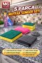 5 Piece Kitchen Sponge Set 🧼   Inox Sponge 🧼   Steel Wire 🧼   Big Sponge 🧼   Corrugated and Socialite Sponge - 8