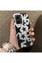 Vivo Y16/Y02S/Y56 Compatible Hard Acrylic Back Silicone Edge Lens Protection Case Star Patterns - 2