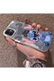 iPhone 12 Mini Compatible Hard Acrylic Back Silicone Edge Lens Protection Case Stitch Patterned - 3