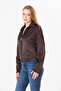 Women's coat satin elastic waist women's coat - 6